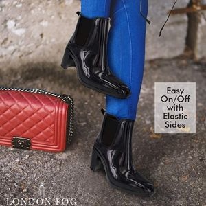 London Fog rain boots size 10 nwot